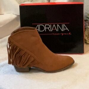 ADRIANA NEW YORK FRINGE BOOTS